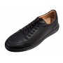 Pantofi barbati, casual, din piele naturala, TOSKA, Negru, TRK10N